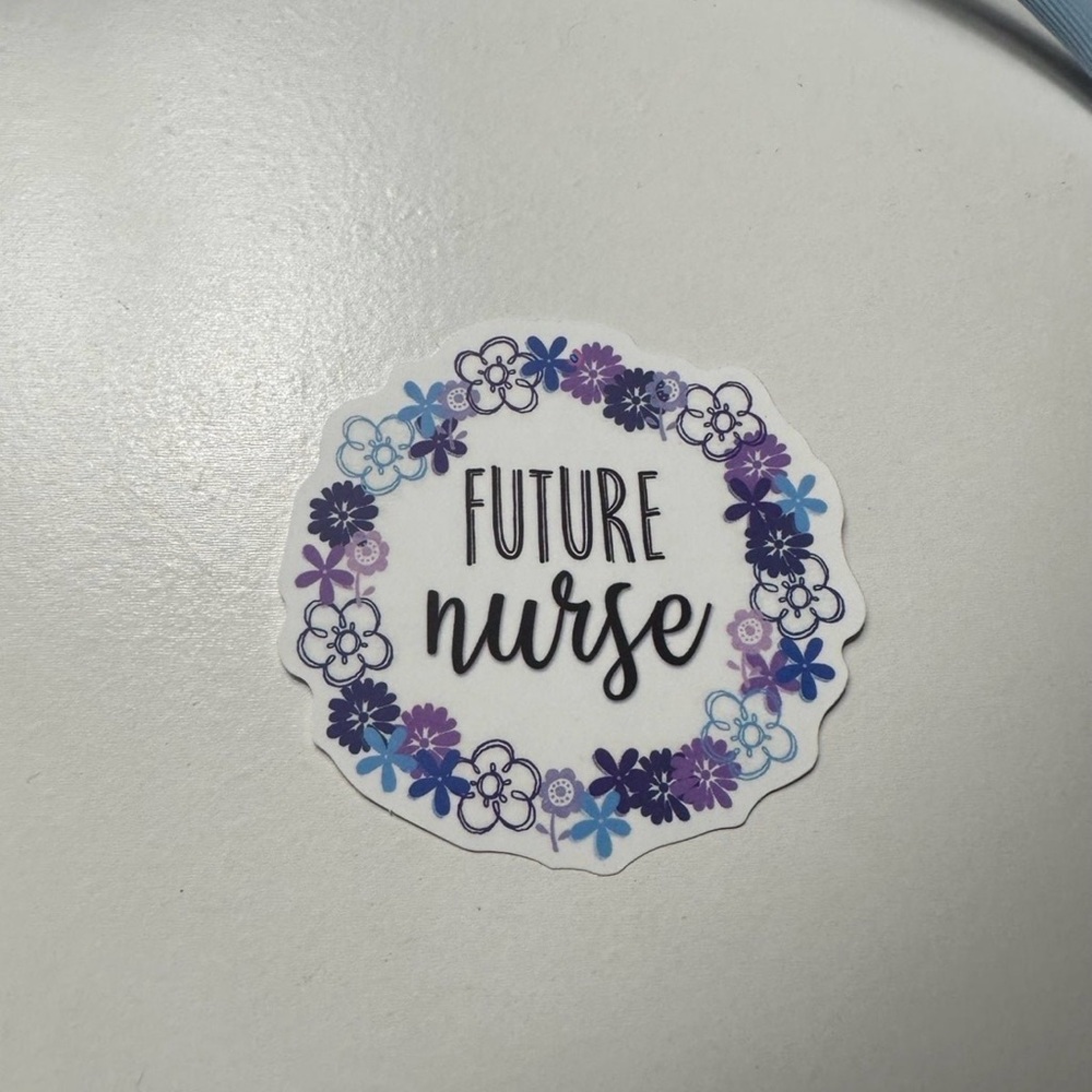 Floral Future Nurse Sticker
